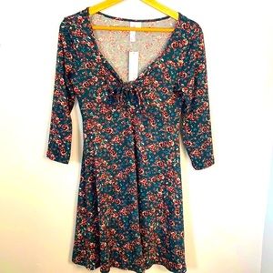 Francesca’s Bow Front Skater Dress